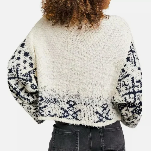 Free People Midnight Beach Pullover in Evening Ivory Combo - Picture 6 of 12